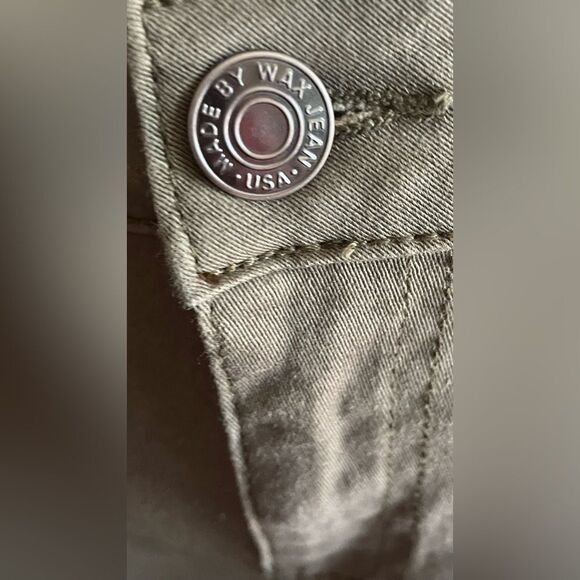 Wax Jean Women’s Olive Green Cargo Pants Junior Size 11 - Picture 4 of 8